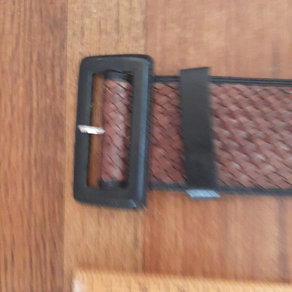Womens Belt Size Small Extra Wide Brown Braided Woven Leather Banana Republic main image 5
